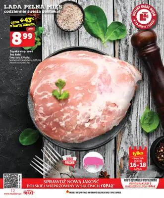 TOPAZ - gazetka promocyjna Gazetka od czwartku 16.07 do środy 22.07 - strona 12