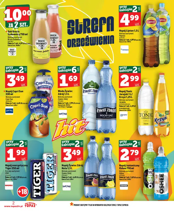 TOPAZ - gazetka promocyjna Gazetka od czwartku 16.07 do środy 22.07 - strona 2