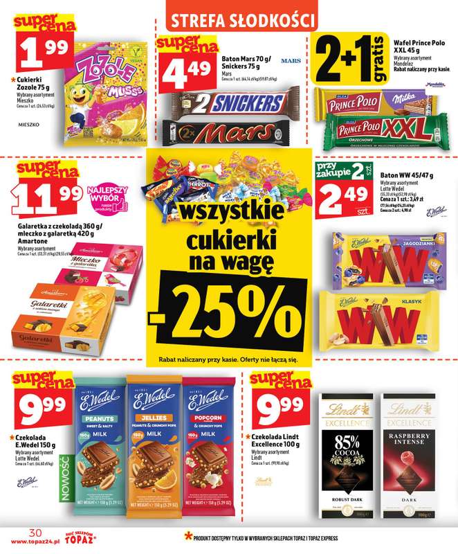 TOPAZ - gazetka promocyjna Gazetka od czwartku 16.07 do środy 22.07 - strona 30