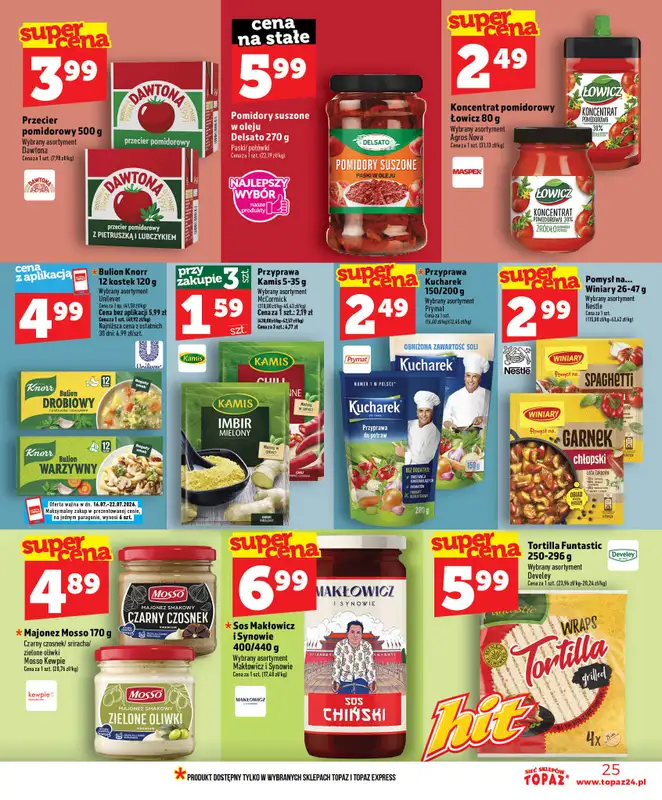 TOPAZ - gazetka promocyjna Gazetka od czwartku 16.07 do środy 22.07 - strona 25