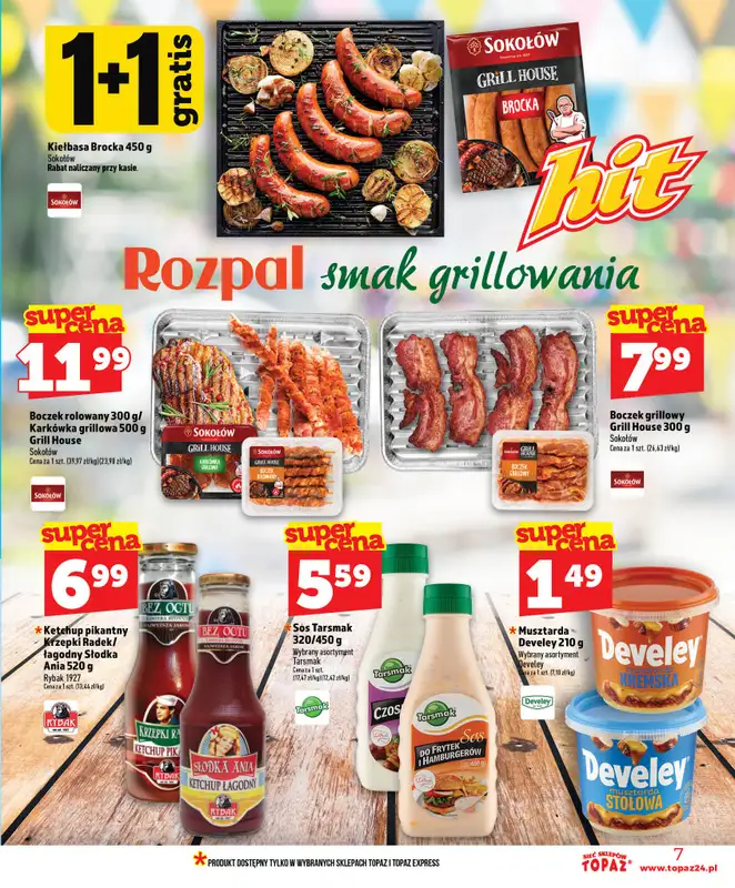 TOPAZ - gazetka promocyjna Gazetka od czwartku 16.07 do środy 22.07 - strona 7