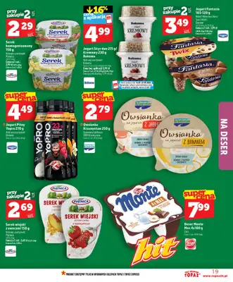TOPAZ - gazetka promocyjna Gazetka od czwartku 16.07 do środy 22.07 - strona 19