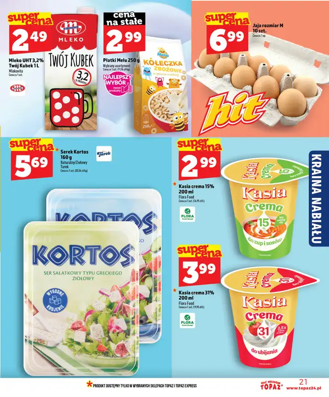 TOPAZ - gazetka promocyjna Gazetka od czwartku 16.07 do środy 22.07 - strona 21