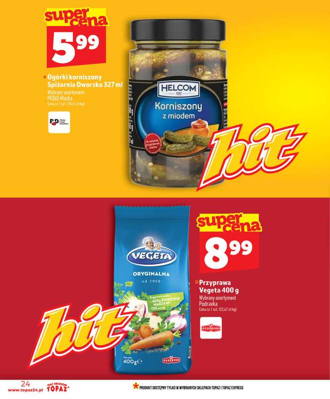 TOPAZ - gazetka promocyjna Gazetka od czwartku 16.07 do środy 22.07 - strona 24