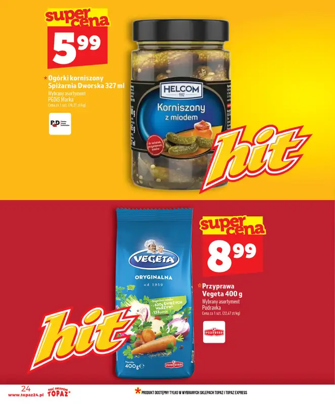 TOPAZ - gazetka promocyjna Gazetka od czwartku 16.07 do środy 22.07 - strona 24