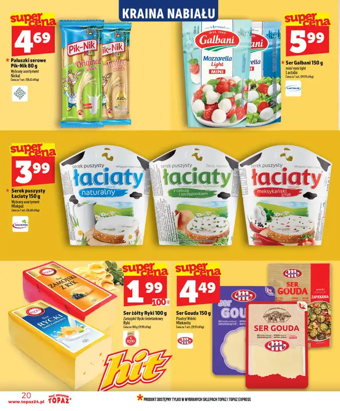 TOPAZ - gazetka promocyjna Gazetka od czwartku 16.07 do środy 22.07 - strona 20