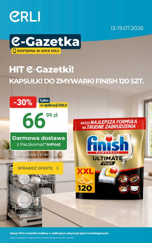 ERLI - gazetka promocyjna Codzienne zakupy - taniej z Erli! od poniedziałku 13.07 do niedzieli 19.07