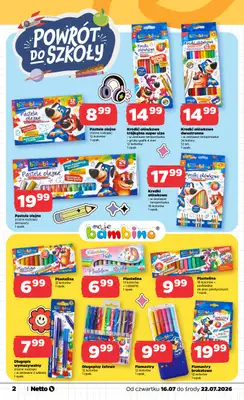 Netto - gazetka promocyjna Inspiracje tygodnia Powrót do szkoły  do środy 22.07 - strona 2