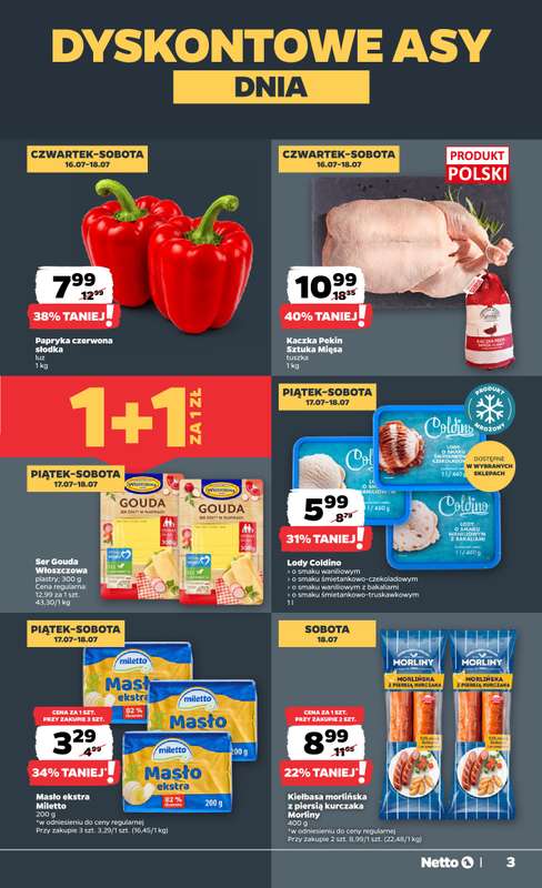 Netto - gazetka promocyjna Gazetka Spożywcza od czwartku 16.07 do soboty 18.07 - strona 3