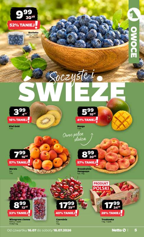 Netto - gazetka promocyjna Gazetka Spożywcza od czwartku 16.07 do soboty 18.07 - strona 5
