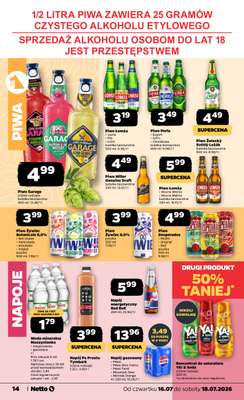Netto - gazetka promocyjna Gazetka Spożywcza od czwartku 16.07 do soboty 18.07 - strona 14