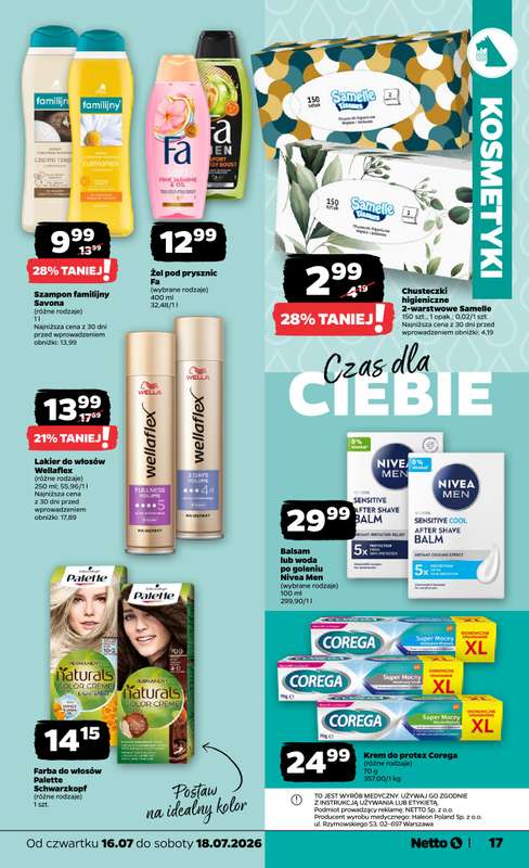 Netto - gazetka promocyjna Gazetka Spożywcza od czwartku 16.07 do soboty 18.07 - strona 17