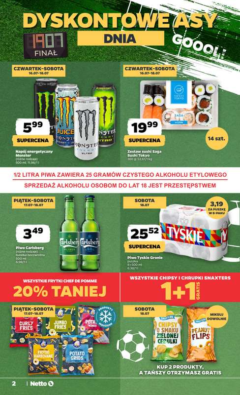 Netto - gazetka promocyjna Gazetka Spożywcza od czwartku 16.07 do soboty 18.07 - strona 2