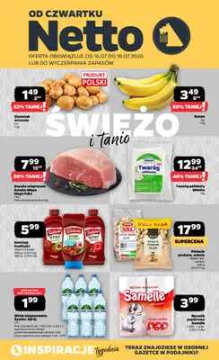 Netto - gazetka promocyjna Gazetka Spożywcza od czwartku 16.07 do soboty 18.07