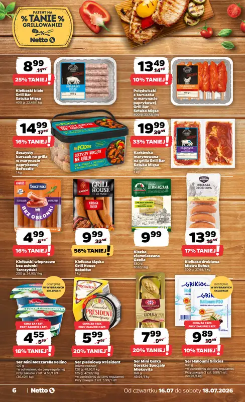 Netto - gazetka promocyjna Gazetka Spożywcza od czwartku 16.07 do soboty 18.07 - strona 6