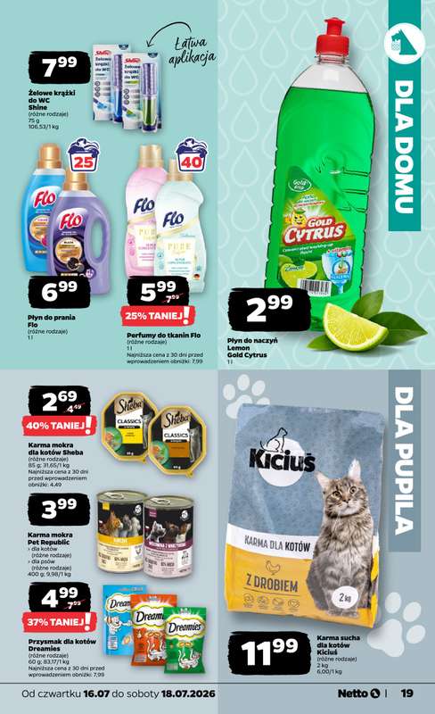Netto - gazetka promocyjna Gazetka Spożywcza od czwartku 16.07 do soboty 18.07 - strona 19