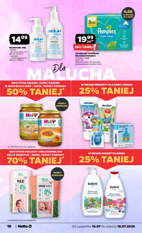 Netto - gazetka promocyjna Gazetka Spożywcza od czwartku 16.07 do soboty 18.07 - strona 18