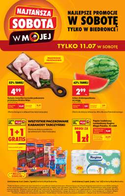 Biedronka - gazetka promocyjna Najtańsza sobota od soboty 11.07 do soboty 11.07