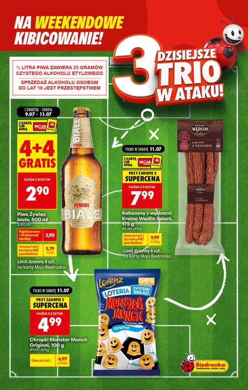 Biedronka - gazetka promocyjna Weekendowe kibicowanie od piątku 10.07 do soboty 11.07 - strona 3
