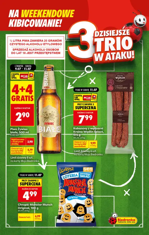 Biedronka - gazetka promocyjna Weekendowe kibicowanie   - strona 3