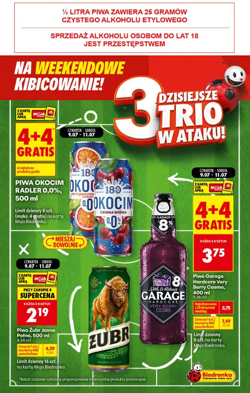 Biedronka - gazetka promocyjna Weekendowe kibicowanie od piątku 10.07 do soboty 11.07 - strona 4