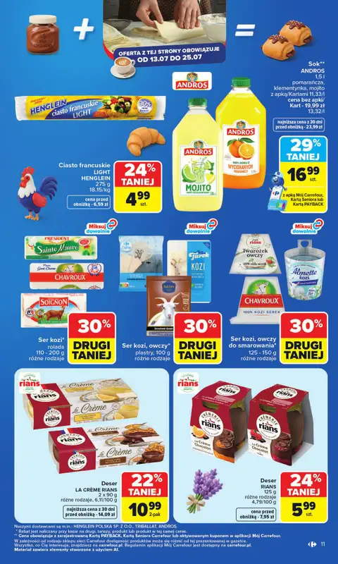 Carrefour - gazetka promocyjna Gazetka Carrefour od poniedziałku od poniedziałku 13.07 do soboty 18.07 - strona 13