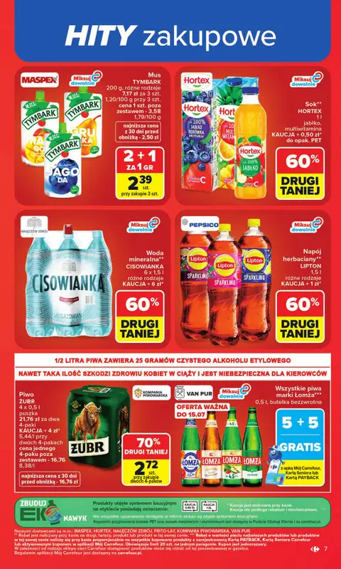 Carrefour - gazetka promocyjna Gazetka Carrefour od poniedziałku od poniedziałku 13.07 do soboty 18.07 - strona 9