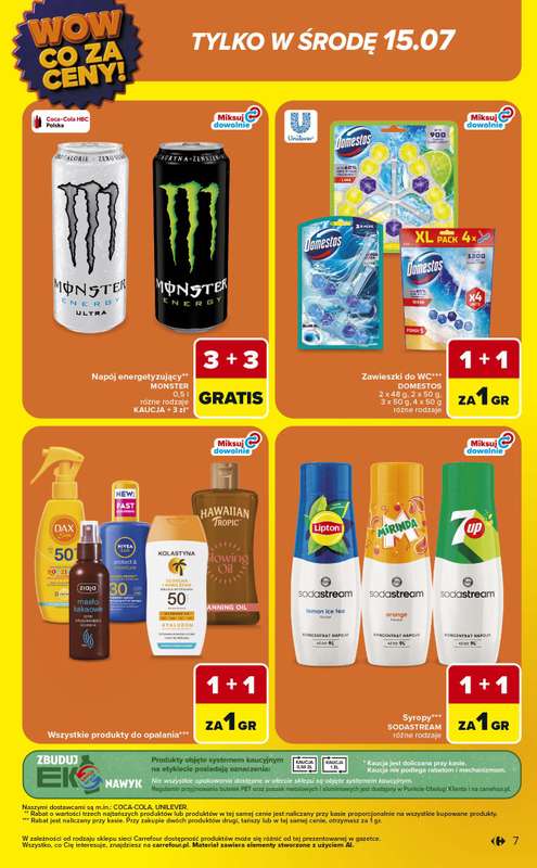 Carrefour - gazetka promocyjna Gazetka Wow co za ceny od poniedziałku 13.07 do soboty 18.07 - strona 7