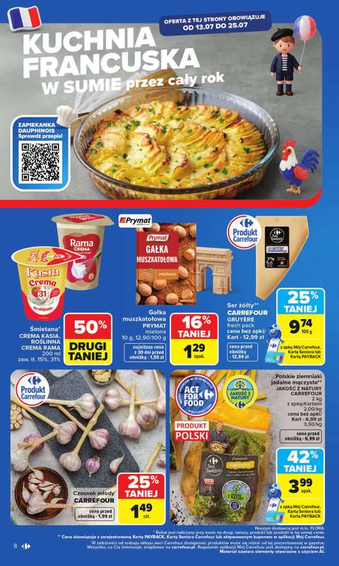 Carrefour - gazetka promocyjna Gazetka Kuchnia Francuska od poniedziałku 13.07 do soboty 25.07 - strona 8