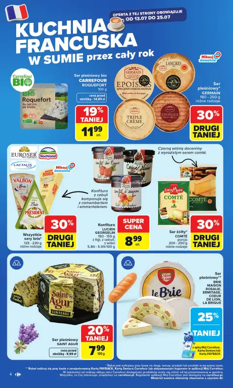 Carrefour - gazetka promocyjna Gazetka Kuchnia Francuska od poniedziałku 13.07 do soboty 25.07 - strona 4