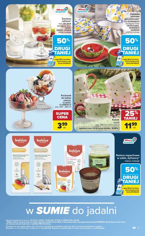 Carrefour - gazetka promocyjna Gazetka w sumie same okazje od poniedziałku 13.07 do soboty 25.07 - strona 5