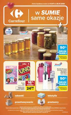 Carrefour - gazetka promocyjna Gazetka w sumie same okazje od poniedziałku 13.07 do soboty 25.07
