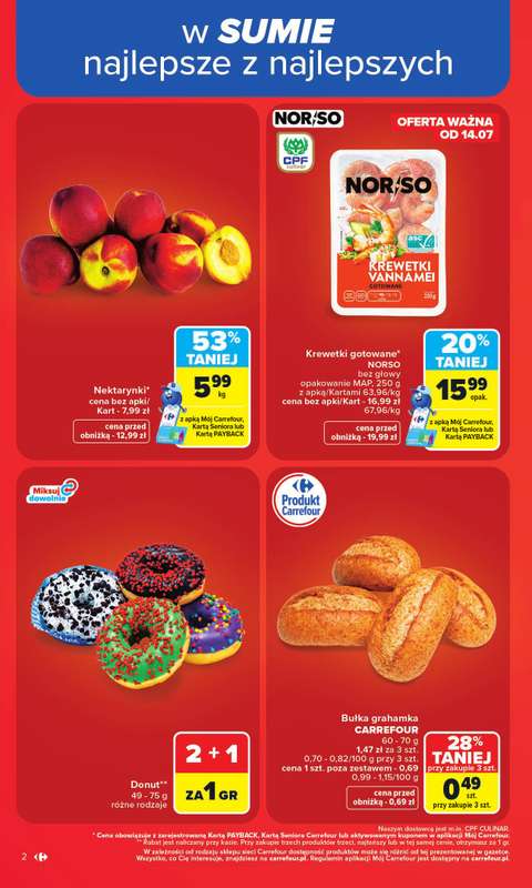 Carrefour Market - gazetka promocyjna Gazetka Carrefour Market od poniedziałku  do soboty 18.07 - strona 4
