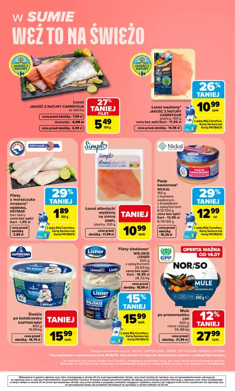 Carrefour Market - gazetka promocyjna Gazetka Weź to na świeżo od poniedziałku 13.07 do soboty 18.07 - strona 8