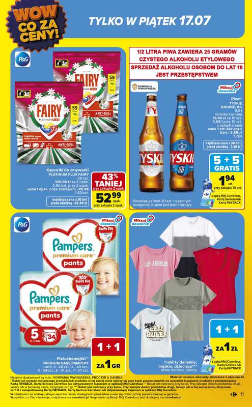 Carrefour Market - gazetka promocyjna Gazetka Wow co za ceny od poniedziałku 13.07 do soboty 18.07 - strona 11