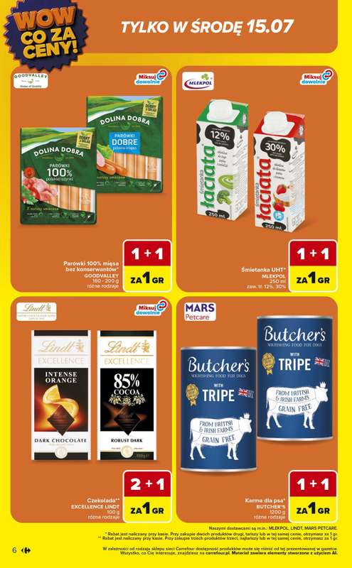 Carrefour Market - gazetka promocyjna Gazetka Wow co za ceny od poniedziałku 13.07 do soboty 18.07 - strona 6