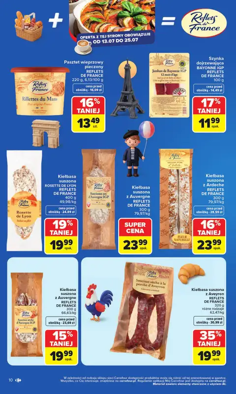 Carrefour Market - gazetka promocyjna Gazetka Kuchnia Francuska od poniedziałku 13.07 do soboty 25.07 - strona 10
