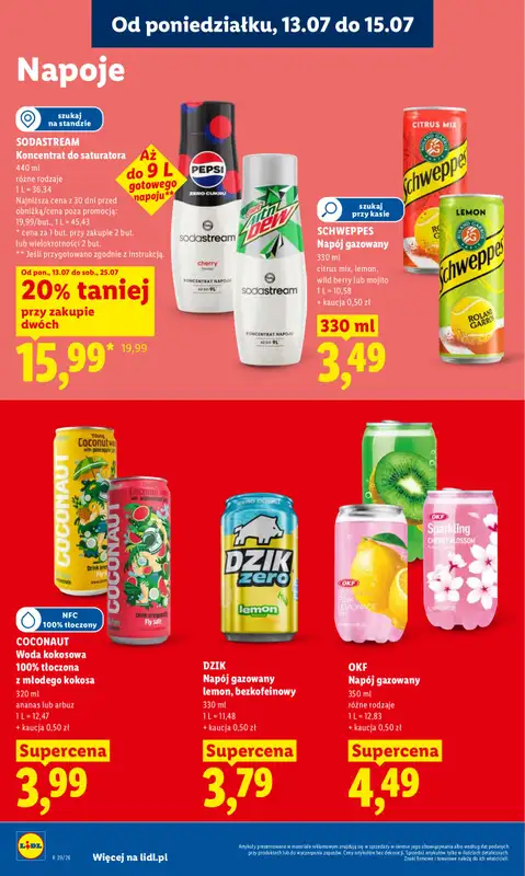 Lidl - gazetka promocyjna Oferta od poniedziałku od poniedziałku 13.07 do środy 15.07 - strona 80