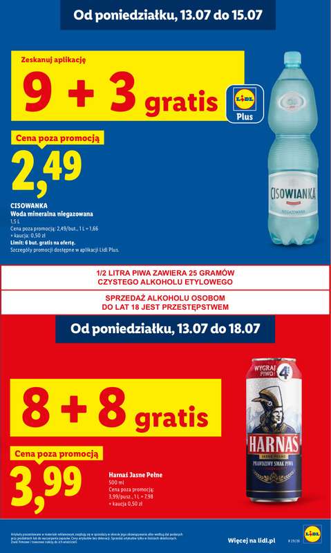 Lidl - gazetka promocyjna Oferta od poniedziałku od poniedziałku 13.07 do środy 15.07 - strona 19