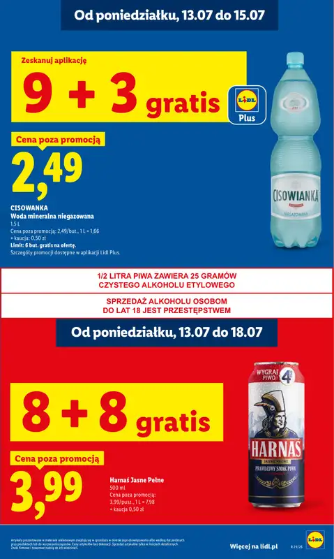 Lidl - gazetka promocyjna Oferta od poniedziałku od poniedziałku 13.07 do środy 15.07 - strona 19