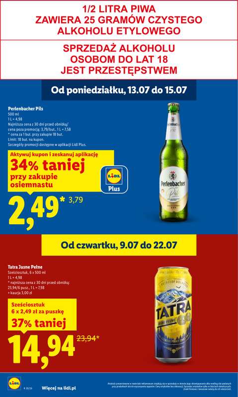Lidl - gazetka promocyjna Oferta od poniedziałku od poniedziałku 13.07 do środy 15.07 - strona 20