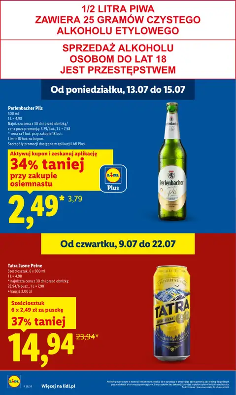Lidl - gazetka promocyjna Oferta od poniedziałku od poniedziałku 13.07 do środy 15.07 - strona 20