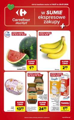 Carrefour Market - gazetka promocyjna Gazetka Ekspresowe zakupy od wtorku 14.07 do poniedziałku 20.07