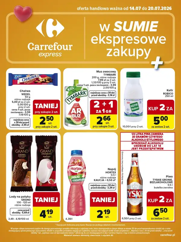 Carrefour Express - gazetka promocyjna Gazetka Express od wtorku 14.07 do poniedziałku 20.07 - strona 2