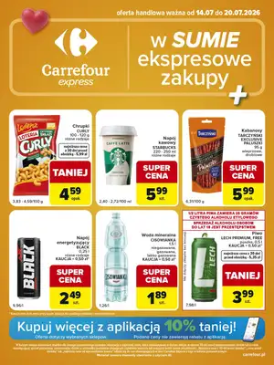 Carrefour Express - gazetka promocyjna Gazetka Express od wtorku 14.07 do poniedziałku 20.07