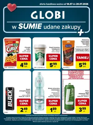 Globi - gazetka promocyjna Gazetka Globi od wtorku 14.07 do poniedziałku 20.07