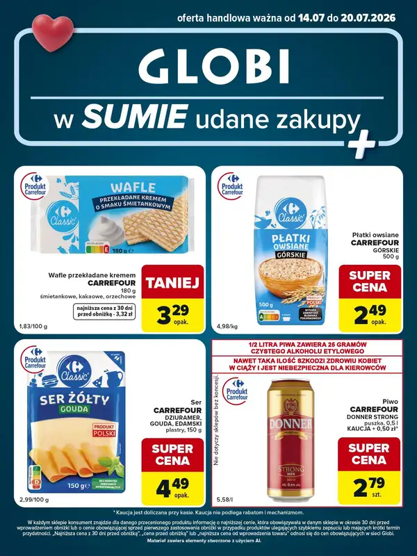 Globi - gazetka promocyjna Gazetka Globi od wtorku 14.07 do poniedziałku 20.07 - strona 2