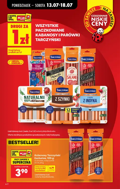 Biedronka - gazetka promocyjna Od poniedziałku od poniedziałku 13.07 do soboty 18.07 - strona 6