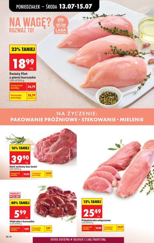 Biedronka - gazetka promocyjna Od poniedziałku, Z ladą tradycyjną od poniedziałku 13.07 do soboty 18.07 - strona 38