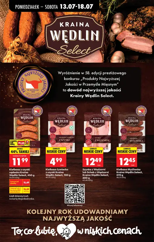 Biedronka - gazetka promocyjna Od poniedziałku, Z ladą tradycyjną od poniedziałku 13.07 do soboty 18.07 - strona 53